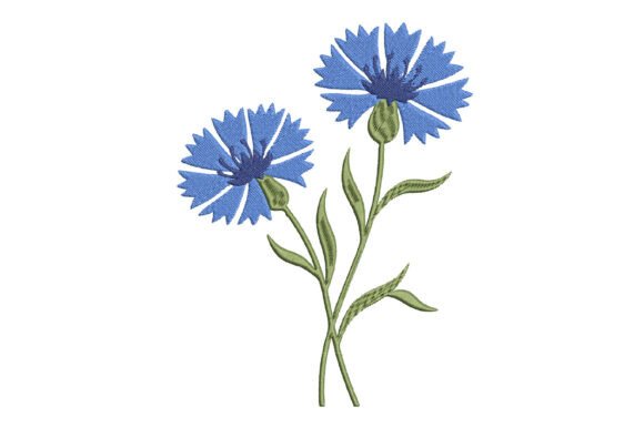 Blue Cornflower Embroidery Design: A Designer's Review