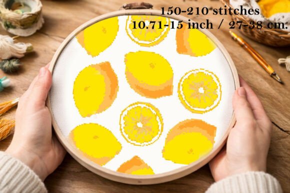 Cross Stitch Lemons Embroidery Pattern Review for Seasonal Sellers