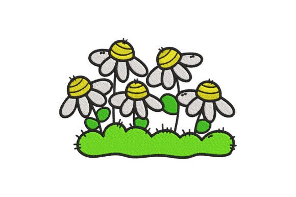 Cute Garden Embroidery Design for Personalized Gifts