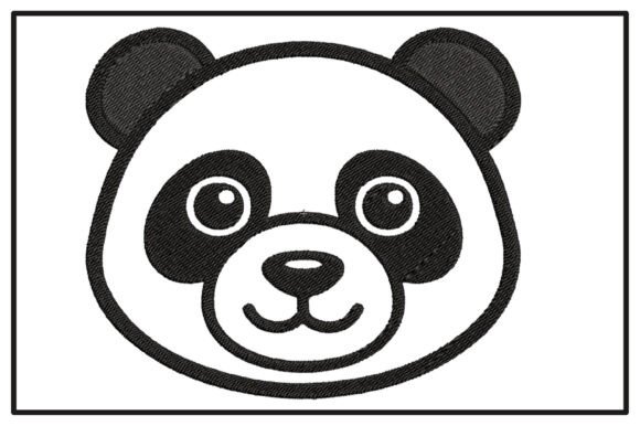 Cute Panda Face Embroidery Design: A Designer's Review