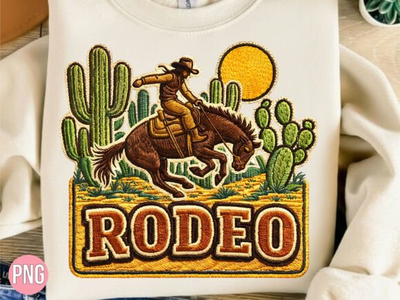 Embroidery Rodeo Cowboy Horse PNG: A Designer's Review