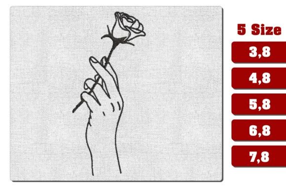 Honest Review: Hand Holding Rose Line Art Embroidery