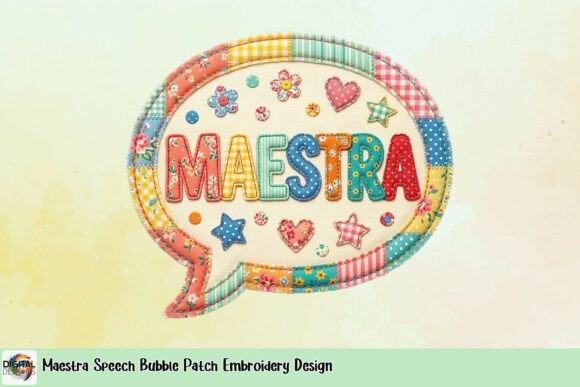 Maestra Speech Bubble Patch Embroidery Design Review