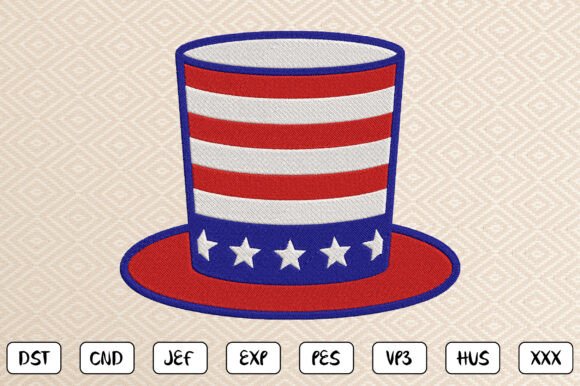 Patriotic Top Hat Embroidery Design: A Designer’s Review