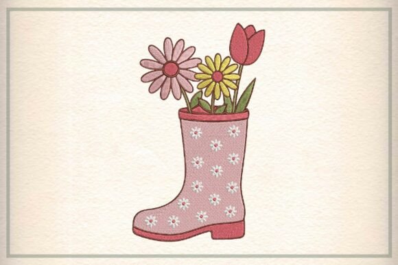 Pink Rubber Boot Embroidery Design: A Designer’s Review
