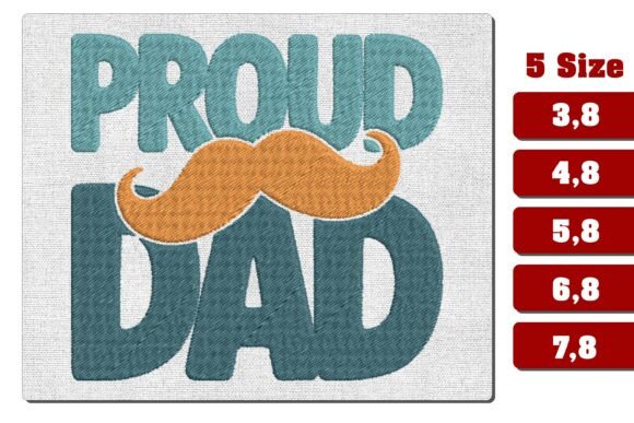 Proud Dad Mustache Machine Embroidery Review
