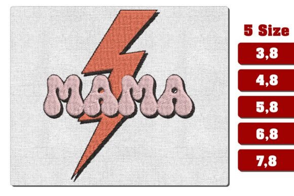 Retro Mama Lightning Bolt Embroidery: Boutique Sweatshirt Review