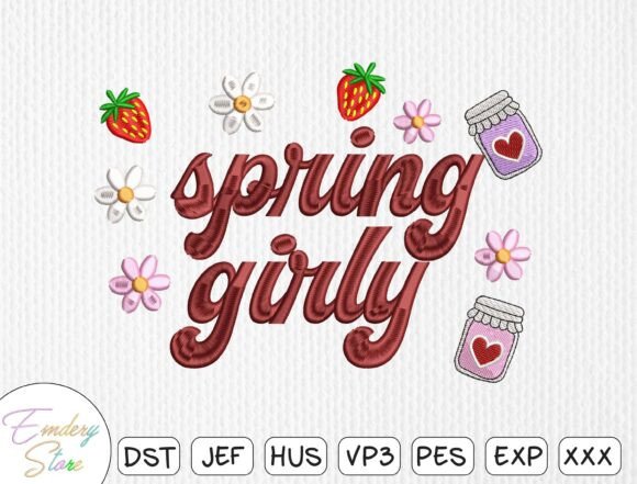 Reviewing Spring Girly Embroidery Design for Seasonal Sales