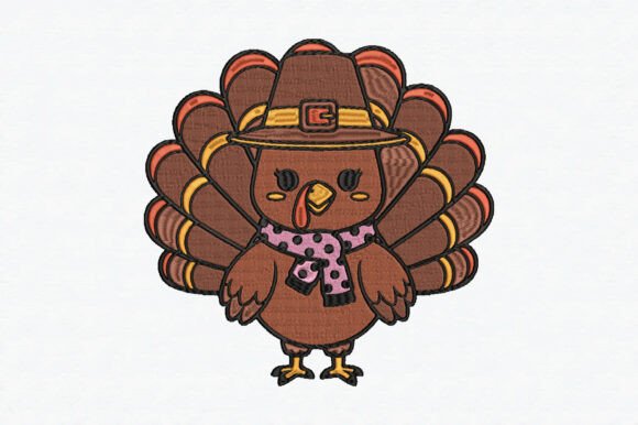 Reviewing the Cute Turkey Embroidery Design