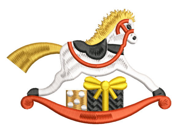 Rocking Horse Gift Embroidery