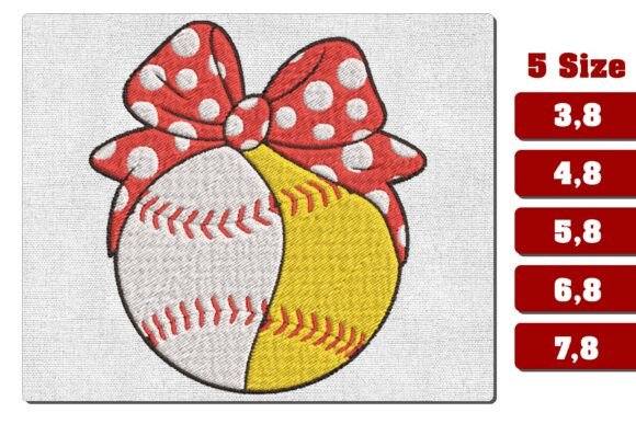 Split Baseball Softball Bow Embroidery Review